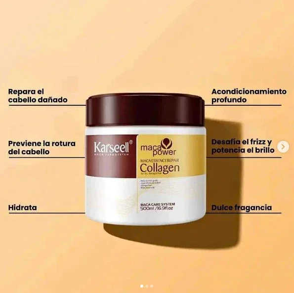 Crema capilar de colágeno natural