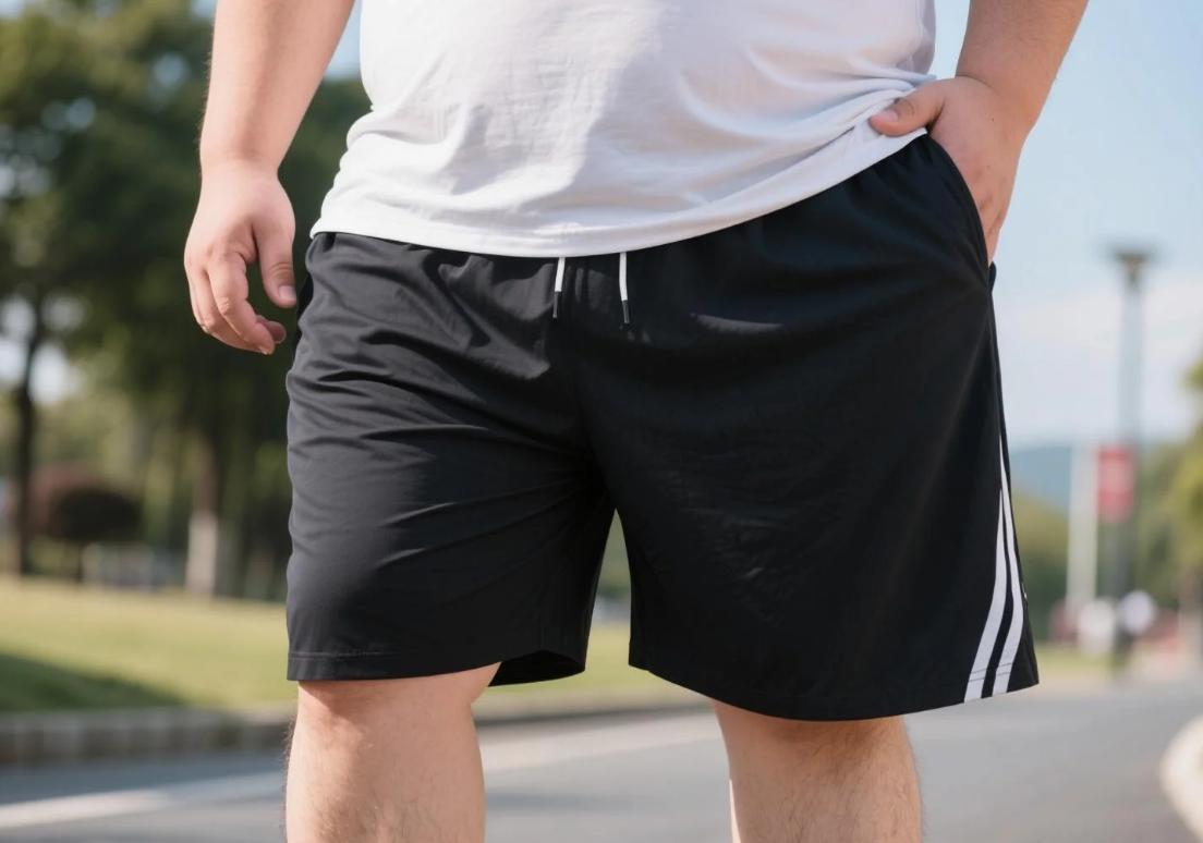 BigTallKings' gym shorts with tailored fit