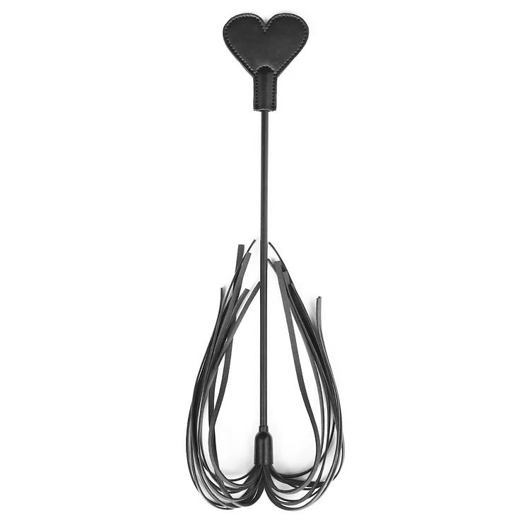 Silicone Skin Flap Tassels Black Clapping Racket Whip