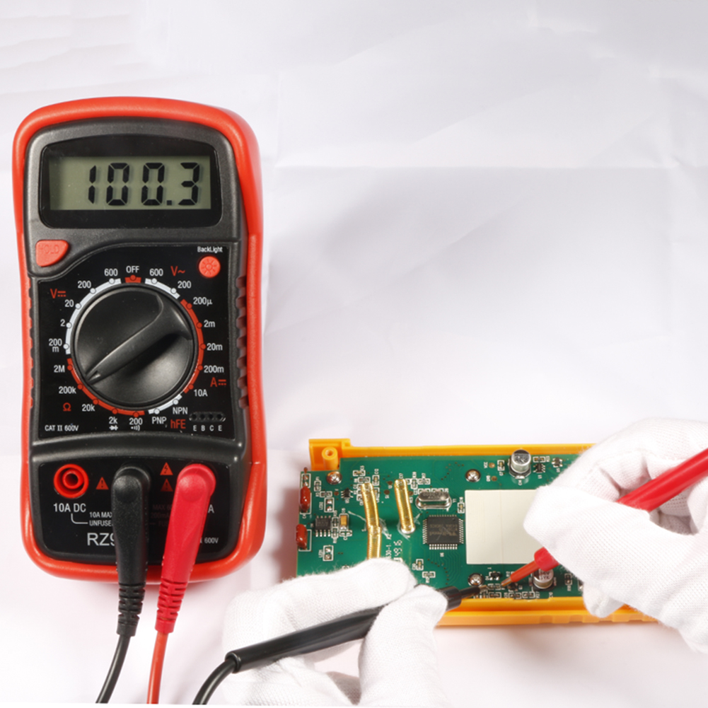 Digital Multimeter Voltage Current Resistance Diode Transistor Tester Meter-189480, 501 Original
Digital Multimeter Voltage Current Resistance Diode Transistor Tester Meter-189480, 501 Original