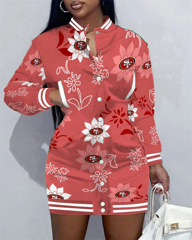 San Francisco 49ers
Limited Edition Button Down Long Sleeve Jacket Dress