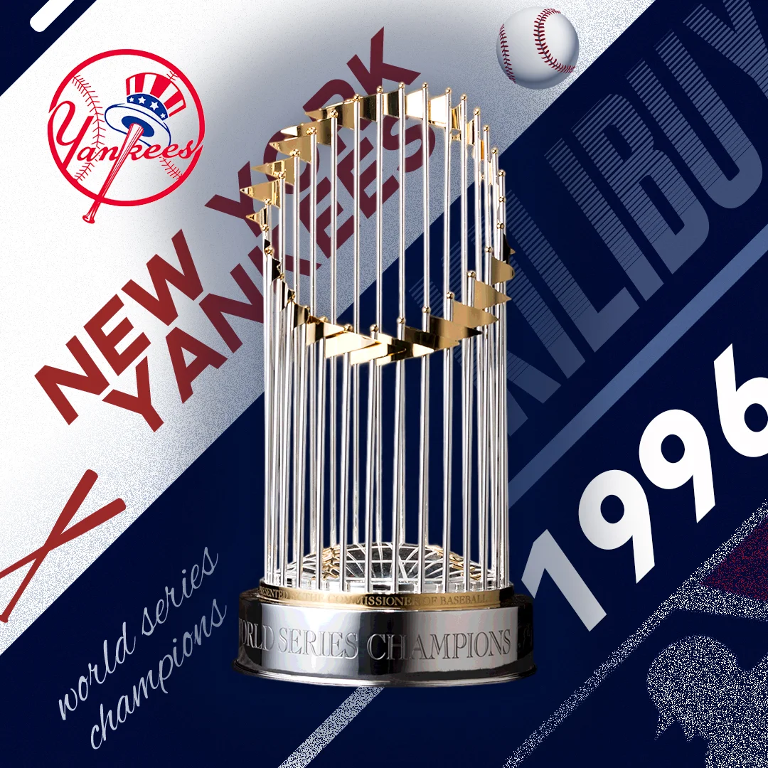 NEW YORK YANKEES MLB WORLD SERIES WINNER 1996