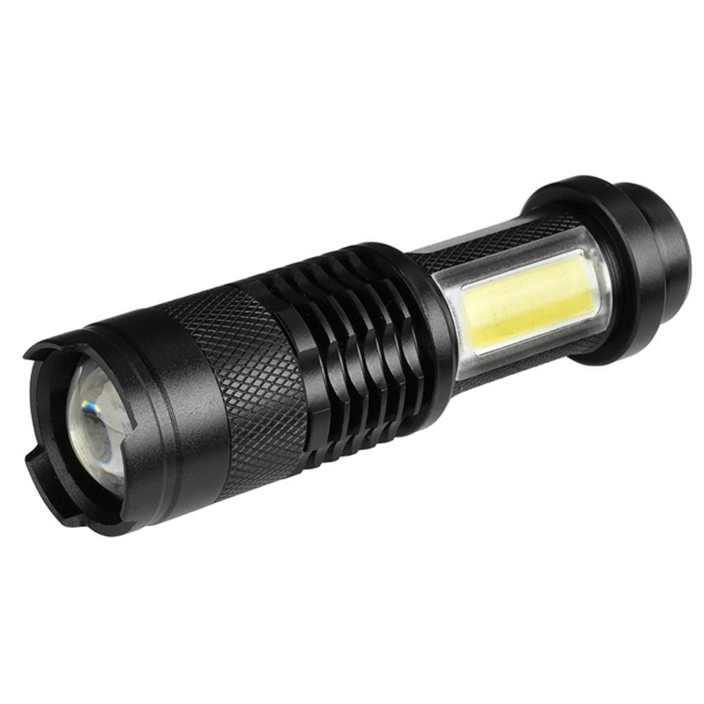 Mini Zoom XPE+COB LED Flashlight 4 Modes Waterproof Outdoor Light Torch, 501 Original
Mini Zoom XPE+COB LED Flashlight 4 Modes Waterproof Outdoor Light Torch, 501 Original