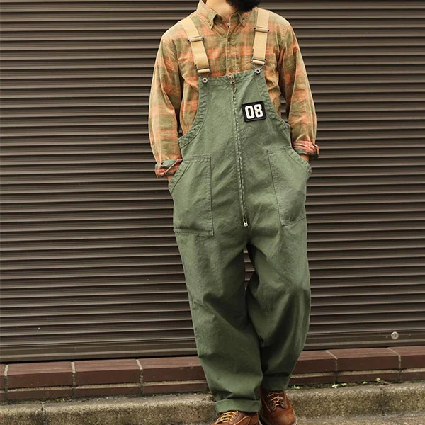 Vintage Casual Mens Overalls-inspireuse