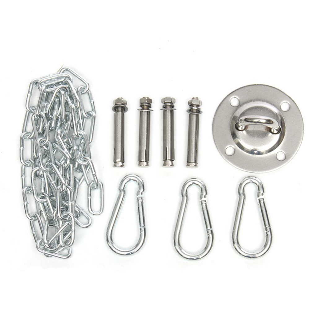 1 Set Stainless Steel Hammock Chair Hooks Heavy Sandbag Hangers Swing Kit, 501 Original
1 Set Stainless Steel Hammock Chair Hooks Heavy Sandbag Hangers Swing Kit, 501 Original