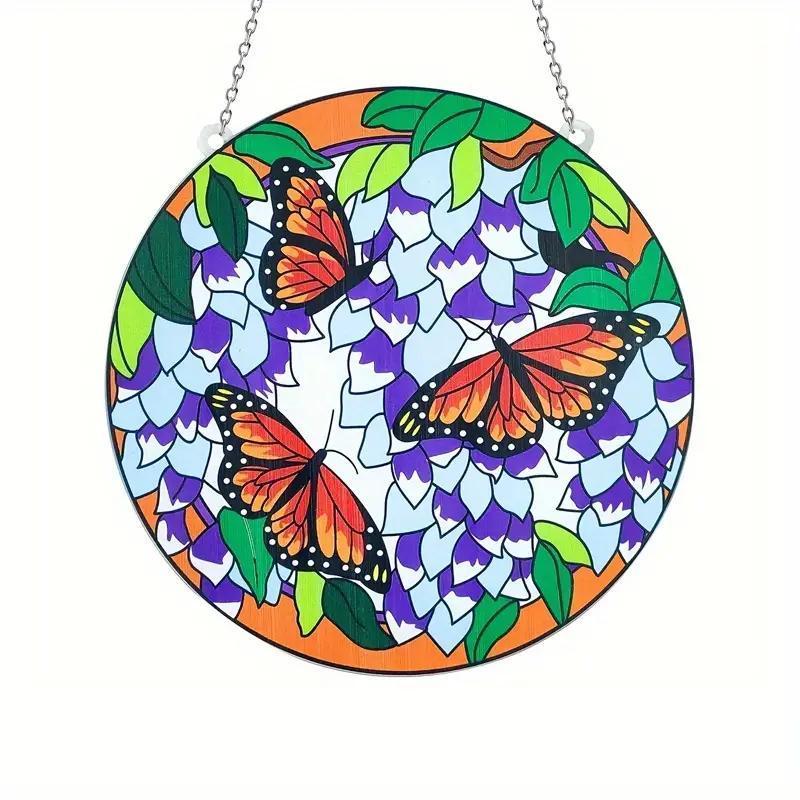 Acrylic Artistic Butterfly Suncatcher Window Hanging pendant  -BSTC1066-Guru-buzz