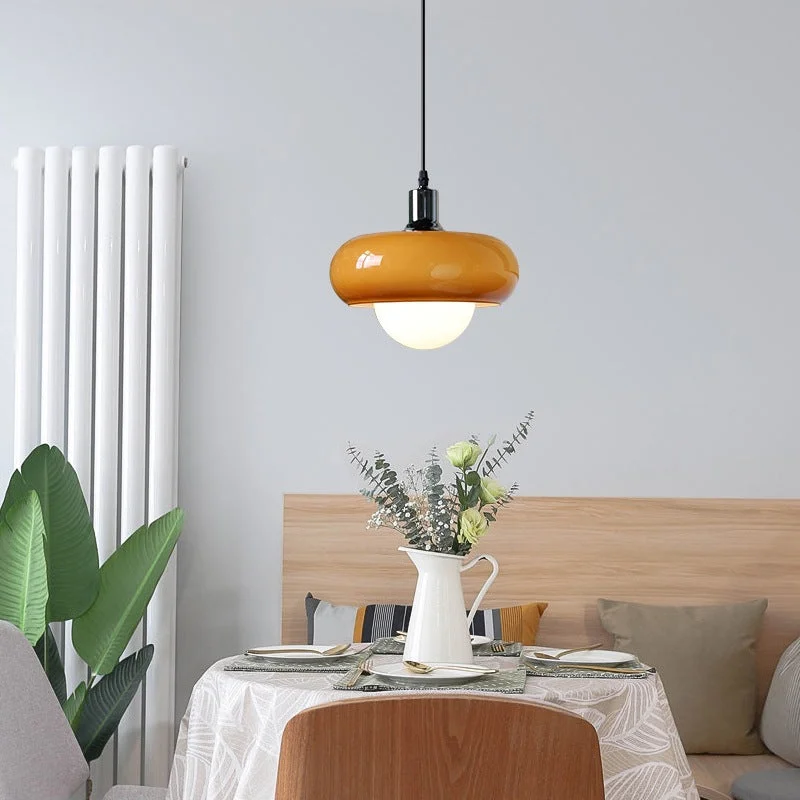 Nordic Bedroom Bedside Glass Hanging Light Fixture