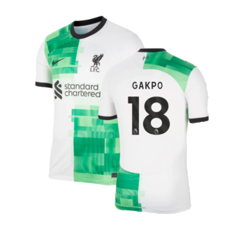 FC Liverpool Cody Gakpo 18 Away Shirt Kit 2023-2024