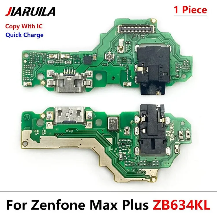 10Pcs/Lot, USB Charging Port Board Flex Cable Connector For Asus Zenfone Max Plus (M2) ZB634KL A001D With Mainboard Flex
