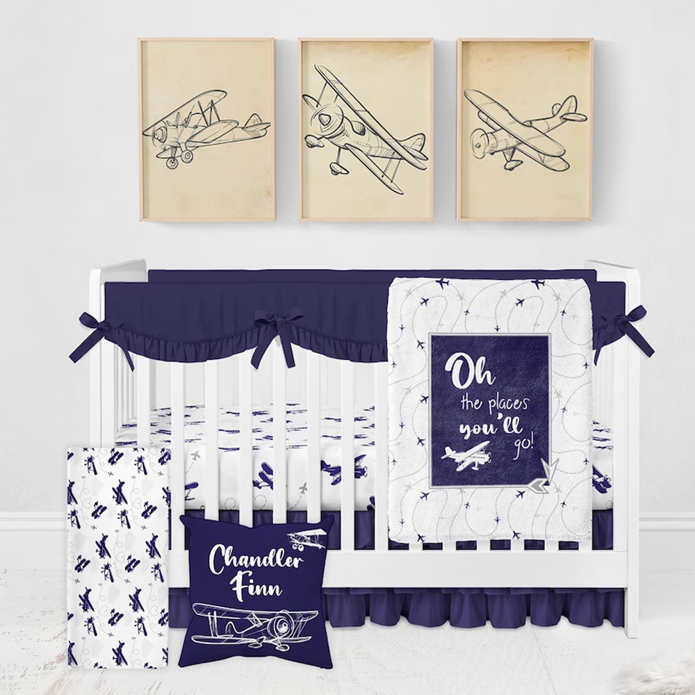 Airplane Crib Bedding SetDuckbe