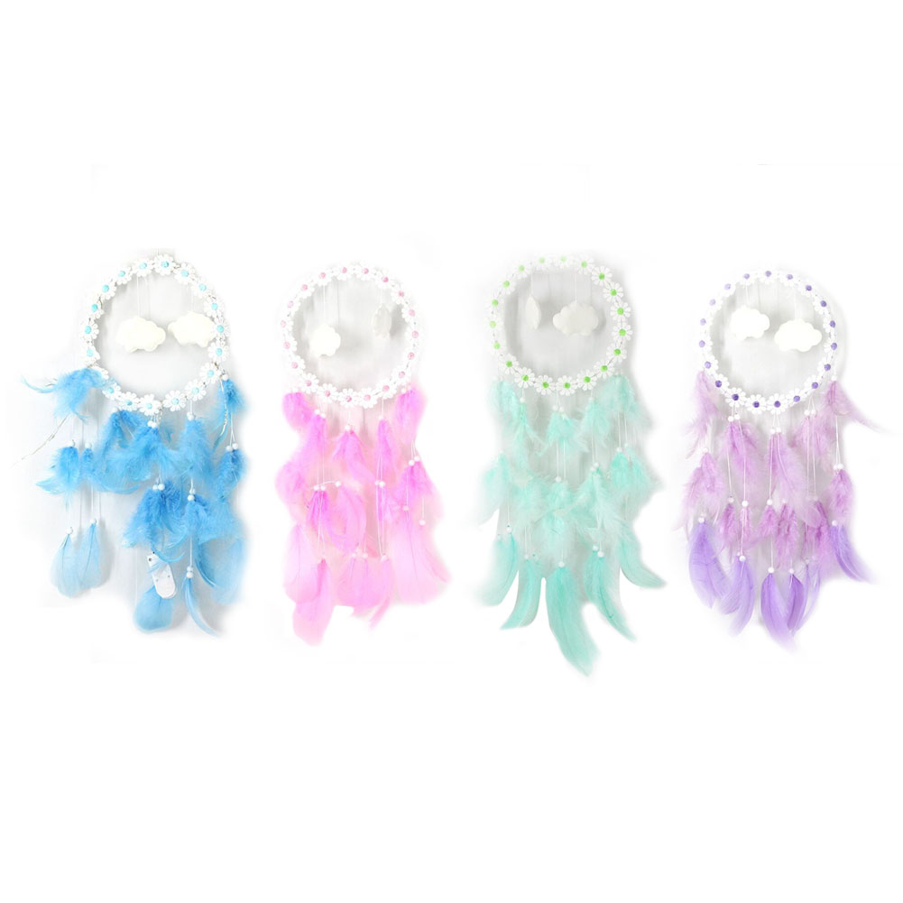 LED Flower Cloud Feather Dream Catcher String Lights Decorative Night Lamp, Blue, 501 Original
LED Flower Cloud Feather Dream Catcher String Lights Decorative Night Lamp, Blue, 501 Original