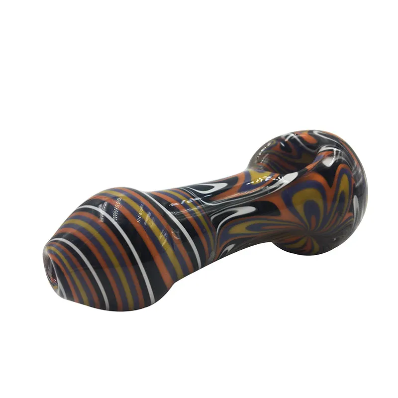 High-end Pipe with Flowers and Wavy Stripes