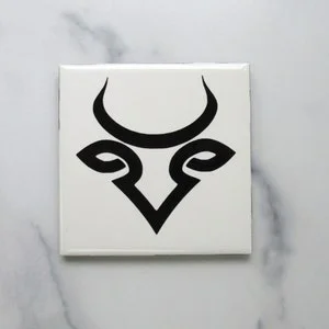 pornhint Pornhint drink coaster symbols custom Bull Taurus Male Chastity Cuckold Hotwife Fox cold drinks waterproof heat proof decoupage Original 9-27