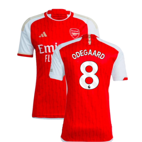 Arsenal Martin Odegaard 8 Home Shirt Kit 2023-2024