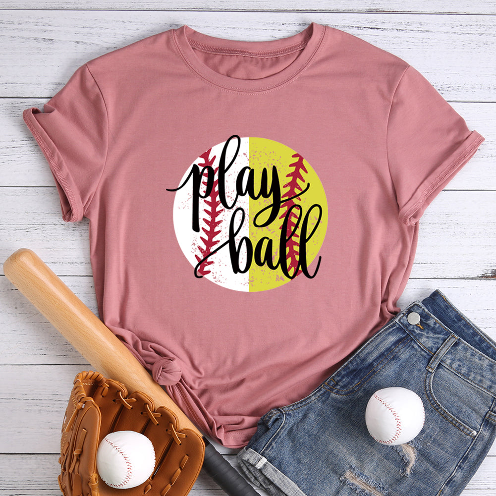 Play ball T-shirt Tee -535755-Guru-buzz