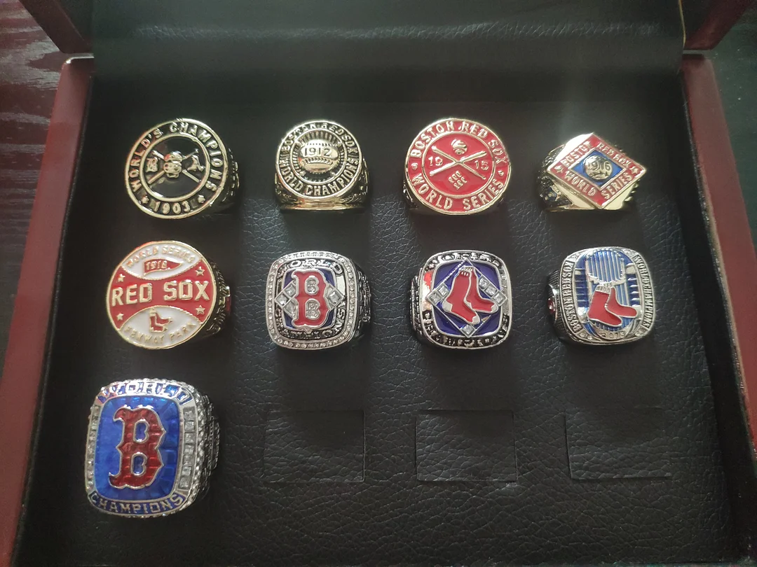 1903-2018 Boston Red Sox World Series Championship Rings Set