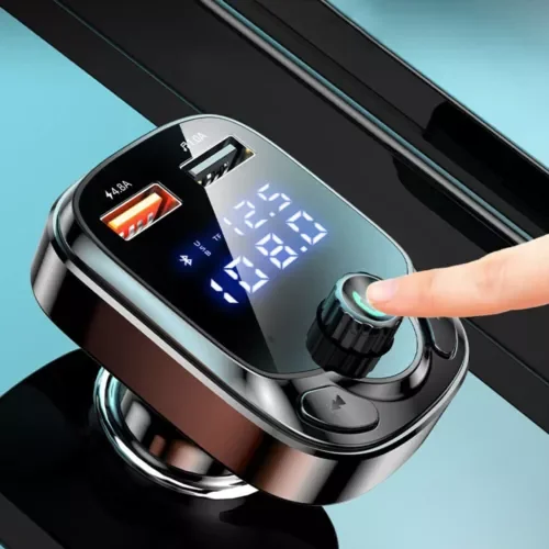 Dronehint Car Charger Bluetooth 5.0 FM Transmitter 2 USB Car Interior Fast Charging Parts_ (For: More than one vehicle) Parts