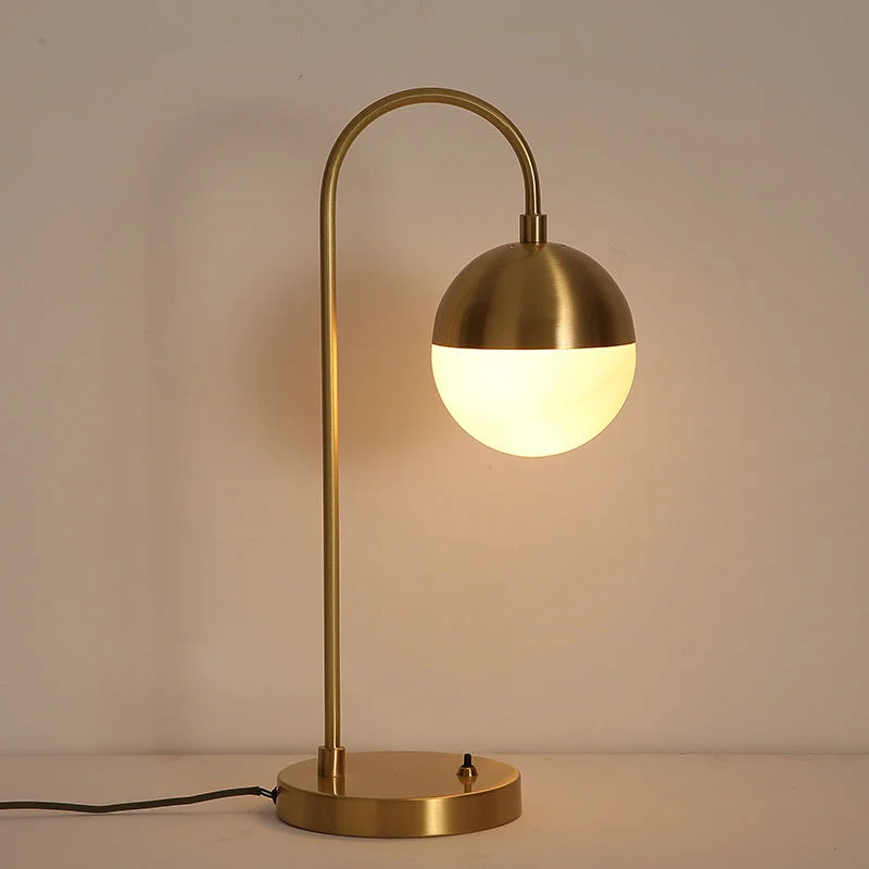 Retro Copper Bedside Lamp Simple Table Lamp