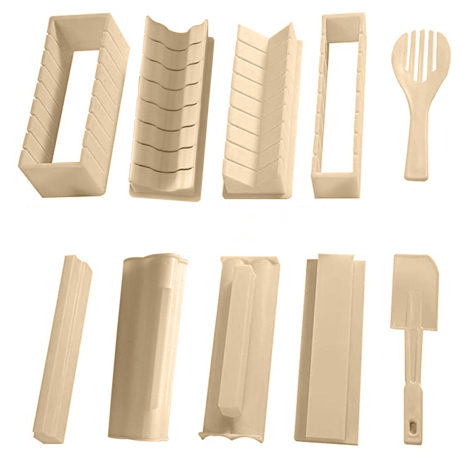 Sushi Making Kit, 10 Pieces DIY Sushi Set Plastic Sushi Maker Tool, White, 501 Original
Sushi Making Kit, 10 Pieces DIY Sushi Set Plastic Sushi Maker Tool, White, 501 Original