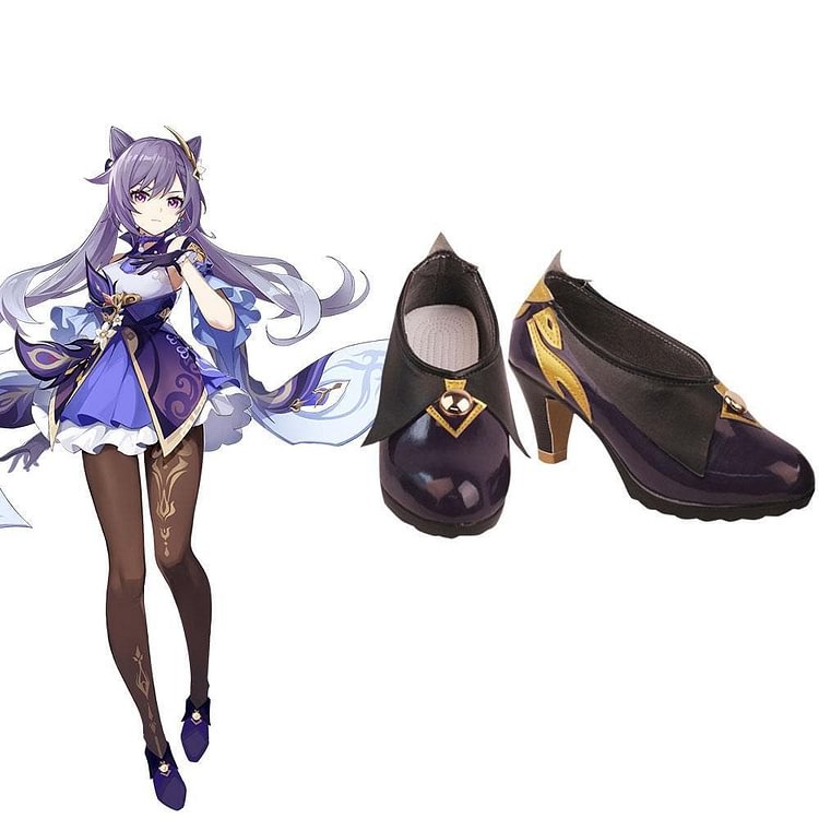 Keqing Purple Cosplay Shoes SP16763