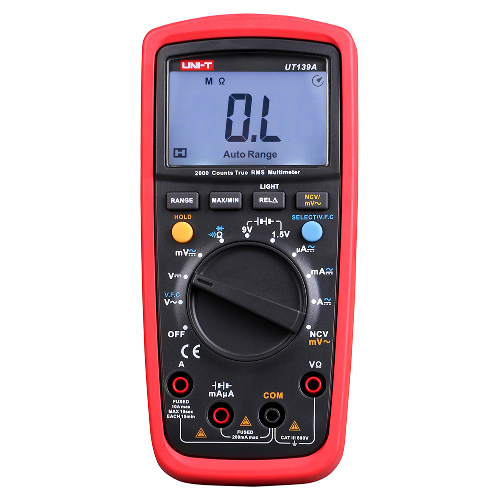 UNI-T UT139 LCD Digital Multimeters Auto-Range AC DC Voltage Tester UT139A-211728.01, 501 Original
UNI-T UT139 LCD Digital Multimeters Auto-Range AC DC Voltage Tester UT139A-211728.01, 501 Original