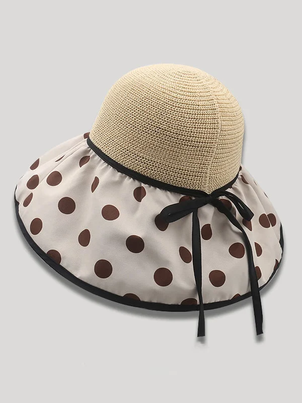 Original Sun Protection Polka-Dot Fisherman Hat