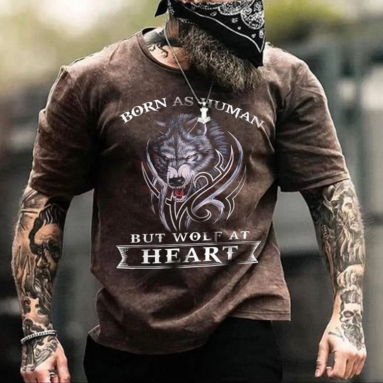 Men's New Crew Neck Print Fashion T-Shirt