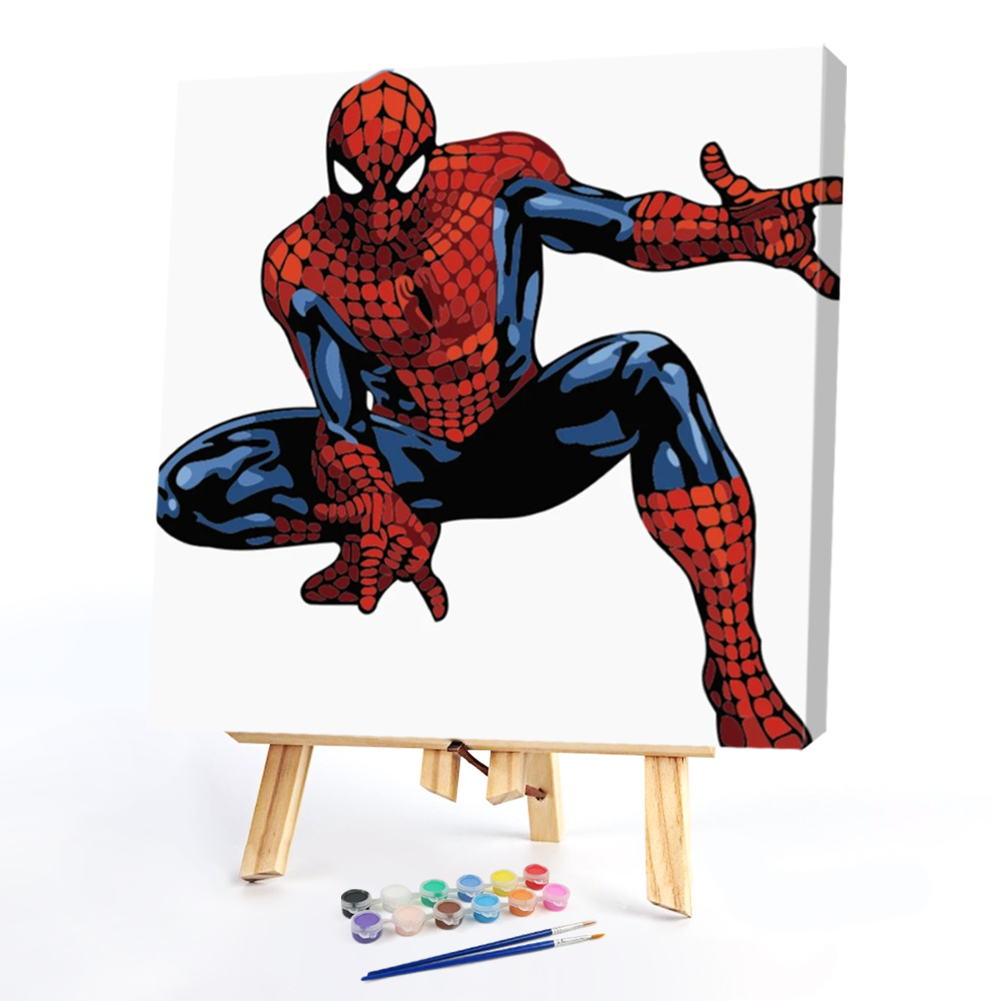 Spiderman And Spider Cat - 5D Diamond Painting 
