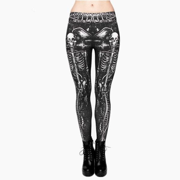 Wholesale Black Skull Fashion Women Clothing fitness legging SP1710998