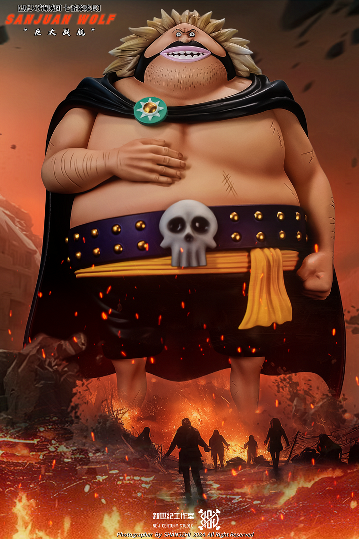 Pt studio ワンピース サンファン・ウルフ フィギュア New Century スタジオ-ワンピース 黒ひげ海賊 サンファン・ウルフ