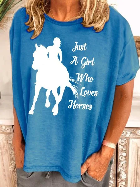 Bestdealfriday Just A Girl Who Loves Horse Shirt