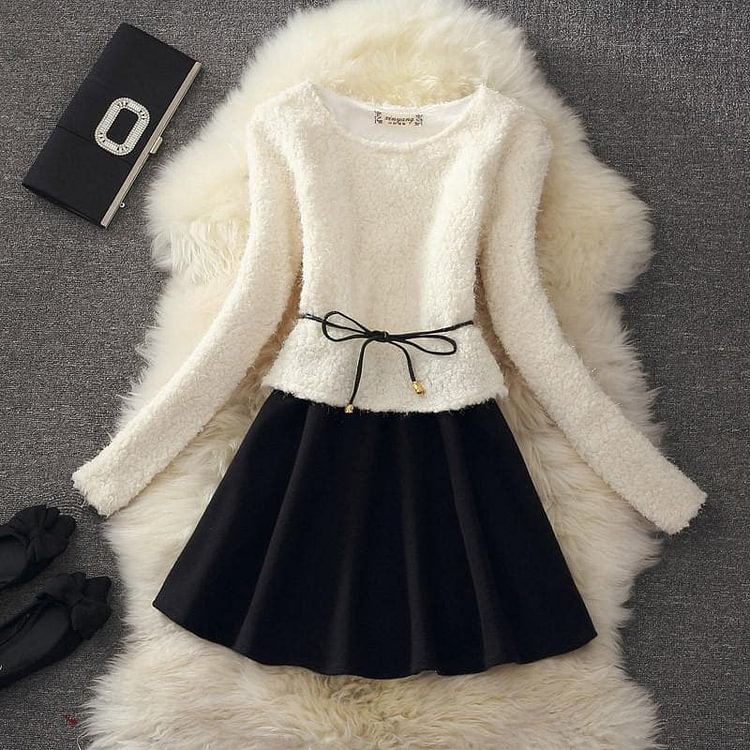 Winter Long Sleeve Bottoming Dress SP164705