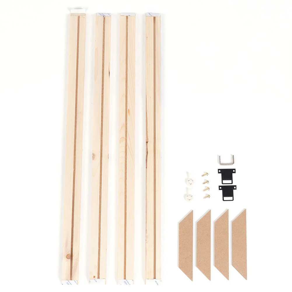 (50x50cm)DIY Solid Wood Canvas Poster Hanger Room Decor Kit Wooden Photo Inner Frames