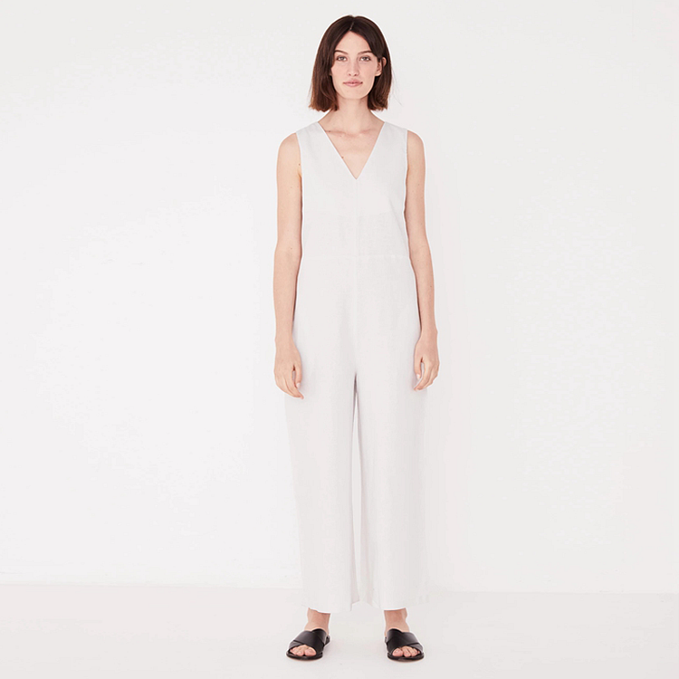 Wide Leg Linen Jumpsuit-ChouChouHome