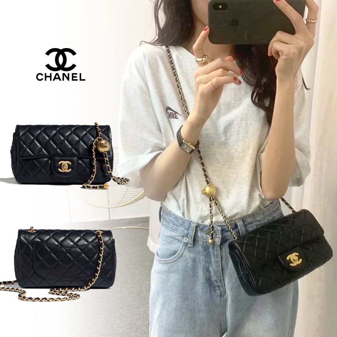 【チェーンデザインが可愛い♪】CHANEL★チェーン クラッチ