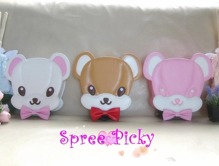 Lolita lovely bear head bag - 3 colors - SP140450