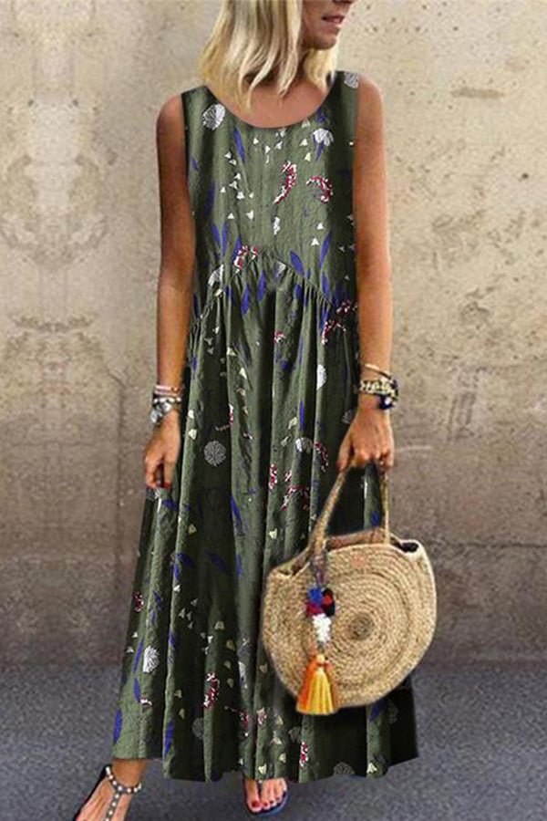 Vacation Floral Print Tank Dress - Shop Trendy Women's Clothing | LoverChic