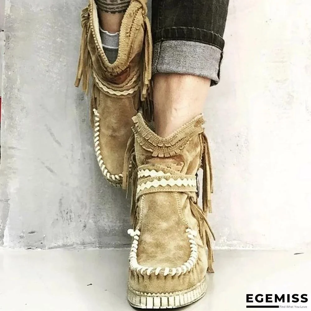 New Style Tassels Ankle Boots | EGEMISS