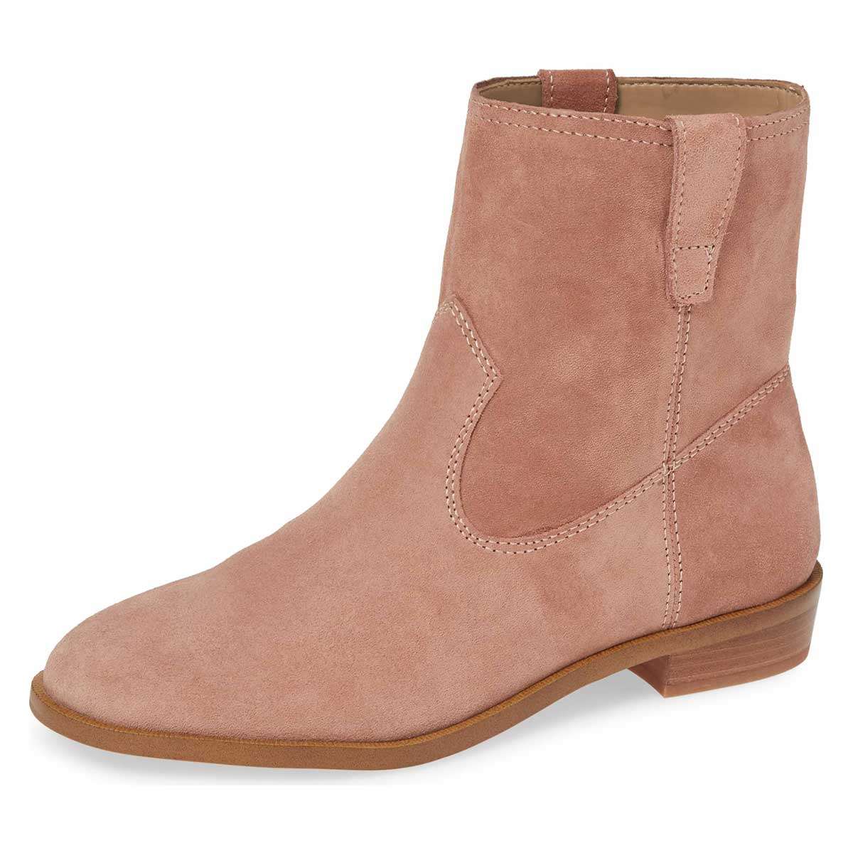 Blush suede ankle boots best sale