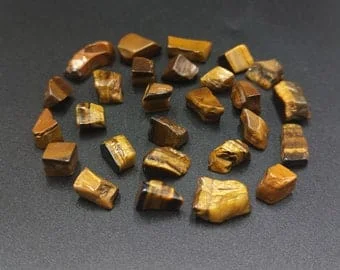 pornhint Pornhint Tiger Eye Chips, Raw Tumbled Tiger Eye, Smooth Polished Raw Chips Tumbled, 8-12mm Fancy Shape Great for woodworking and make DIY