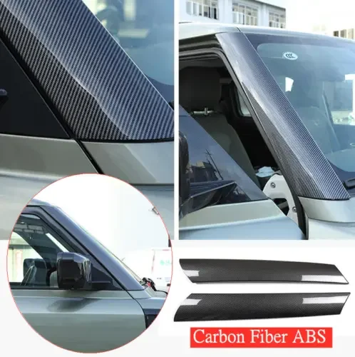 Dronehint For Land Rover Defender 20-23 Carbon Fiber ABS Windshield A-pillar Cover Panel (For: Land Rover) Parts