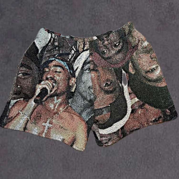 Hip Hop Rap Festival 2pc Tapestry Shorts