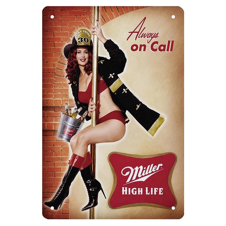 Miller Lady - Vintage Tin Signs/Wooden Signs - 20*30cm/30*40cm