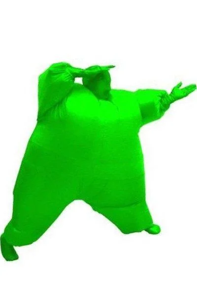 Adult Size Inflatable Costume Full Body Jumpsuit Green Version
