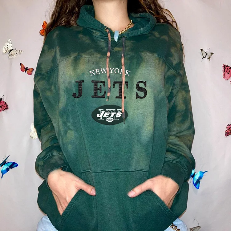 New York Jets Women Printed  Hoodie