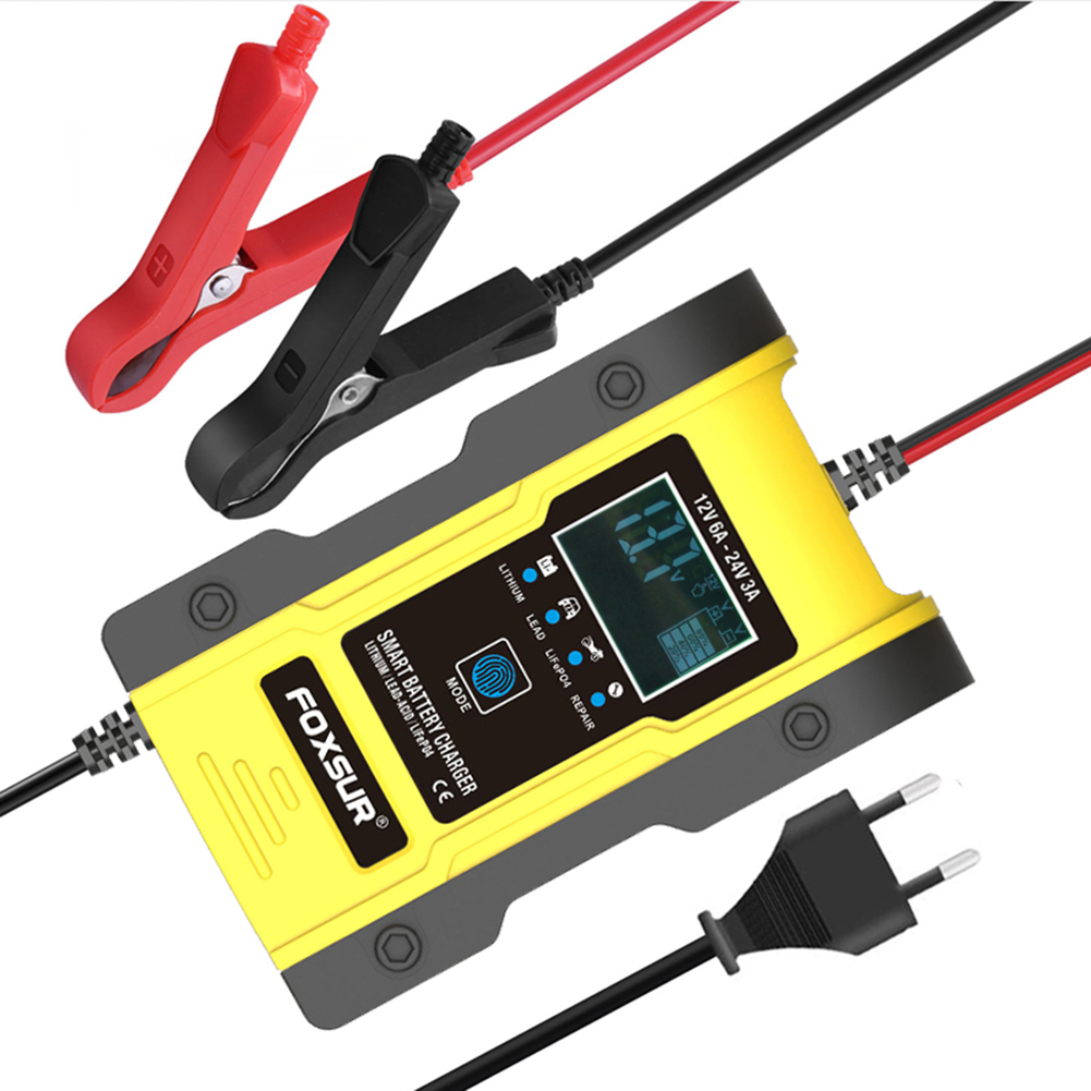 12V 24V Car Battery Charger for Lead Acid Lithium LiFePo4 Battery (EU Plug), 501 Original
12V 24V Car Battery Charger for Lead Acid Lithium LiFePo4 Battery (EU Plug), 501 Original