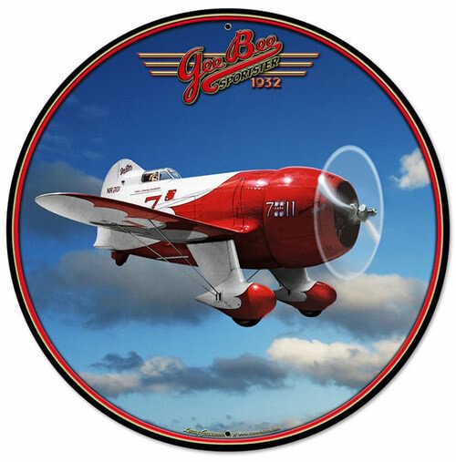 Aircraft Plane- Round Shape Tin Signs/Wooden Signs - 30*30CM