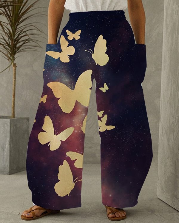 Floral Print Retro Casual Loose Pants S-5XL - Chicaggo