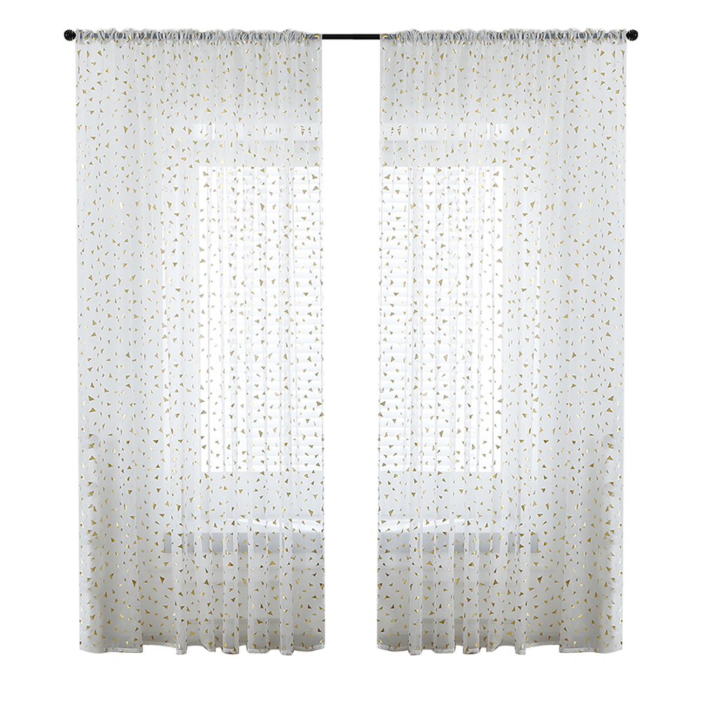 White Window Tulle Screening Triangle Pattern Voile Curtains (1.4x2.6m, 501 Original
White Window Tulle Screening Triangle Pattern Voile Curtains (1.4x2.6m, 501 Original