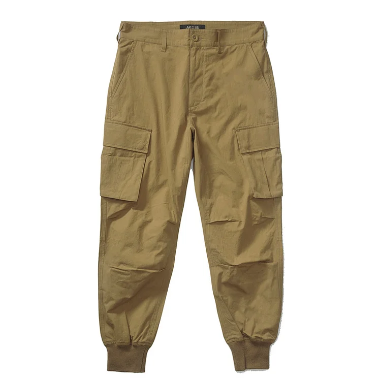 TIMSMEN Vintage M65 Workwear Leg Pocket Ribbed Cuff Casual Pants